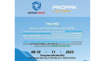 Hutech Group tham dự Hội chợ triển lãm Propak Việt Nam 2023