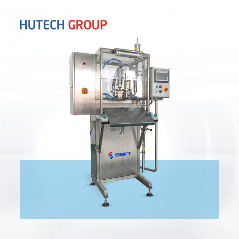 Máy chiết rót bán tự động túi Aseptic BIB200